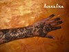 Henna motif fleurs indien