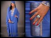 Robes du soir de Duba faites en Cristal et en mousseline de soie