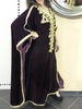 Abbaya moderne en velours pierres et strass ac pantalon