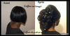 Avant apres  sur tissage