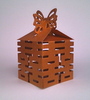 Boite  gteaux PAPILLON ocre