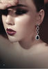 Boucles d'oreilles mariage diamente et saphir