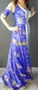 CAFTAN SARI BLEUMAUVE