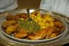 CUISSE DE POULET ACONPANIER DE POMME DE  TERRE