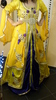 Caftan marie/fiance valentino et mousseline avec traine et jupon tulle