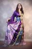 Caftan mari violine & tuquois
