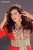 Caftan rouge haute couture travaill au fil d'or hor 2015