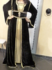 Caftan velours bustier lam pliss sfiffa pierres et strass