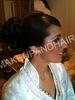 Chignon henn avec maquillage du soir