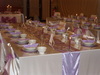 Dco de table Parme et Blanc