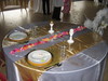 Dco de table maris Or et Blanc