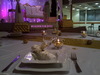 Decoration de table, vase martini, chemin de table, housse de chaise, centre de table