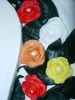 Dcoration florale en pate  sucre faite maison