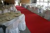 Pose de tapis rouge 2X16m, grande alle.
