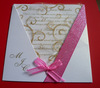 Smoking bande paillete fushia, arabesques or