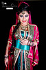 Takchita 3 pices satin et mousseline de soie, sfifa sqali or