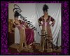 caftan 3pcs prune-dor