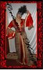 caftan 3pcs rouge-lopard