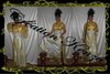 caftan 4pcs jaune et argent