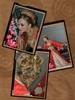 caftan rouge et or