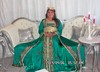 caftan royale, sari,  vert 