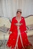 caftan sari, rouge 