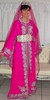 caftan sarie rose indien 