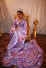 caftan violet traine royale 