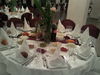 deco blanc/bordeau