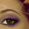epilation sourcil  au fil