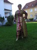 jabador et gilet long rose brod au fil d'or