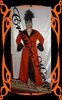 jalaba 2pcs orange et noir