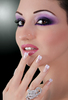 maquillage libanais mauve et rose