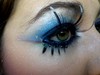 maquillage smoky bleu