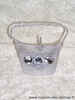 petits paniers or ou argent strasss pouvant contenir 50g de drages