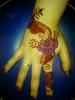 red mehndi,paillettes et strass