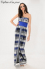 robe bustier bleu argent 