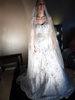robe de mari� Tunisienne blanche avec son voile