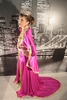 robe marie rose fushia avec petite traine