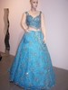 robe orientale bleu turquoise