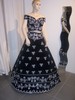 robe orientale noir et argent