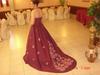robe princesse mauve vu de dos