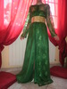takchita dentelle et satin verte