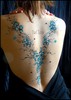 tatouage magique bleu et noir
