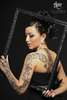 tatouage noir et argent