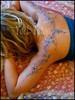 tatouage paillet or et bleu