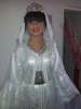 tenue henna , fiancaille acompagn de sa cape