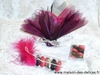 univers tulle, tui et cube transparents garnis dedrages Avola et chocolat